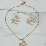 Baroque Pearl Necklace and Earring Set