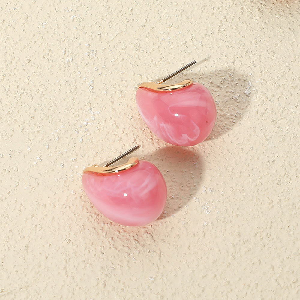 Chunky Dome Teardrop Earrings