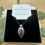 Amethyst Leaf Pendant Necklace