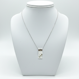 Minimalist Loop Bar Pendant Necklace