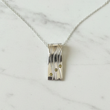 Minimalist Loop Bar Pendant Necklace