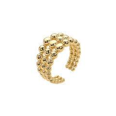 Bubble layered adjustable ring