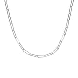 Sterling Silver Paperclip Chain Necklace