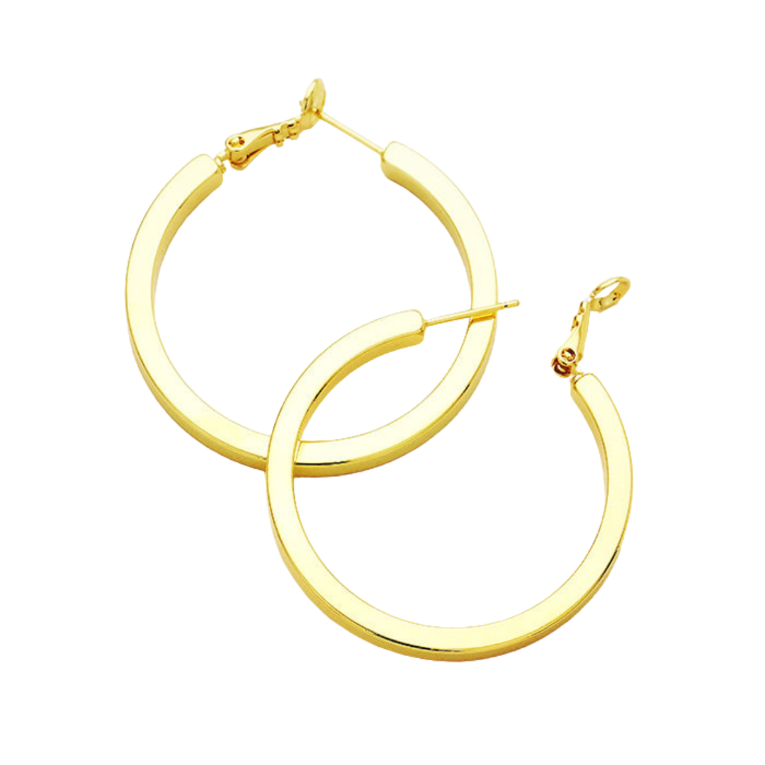 Gold Filled Large Hoops - Gold