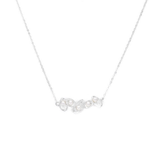 Pearl Cluster Pendant Necklace - Silver