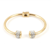 Gold CZ Cuff Bracelet